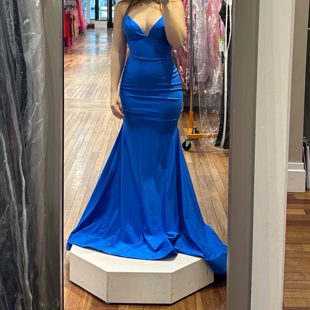 Blue prom dress